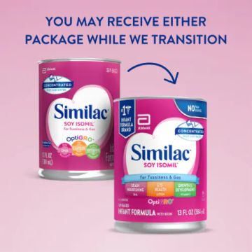 Similac Soy Isomil Powder Non-sterile, Soy Infant Formula with Iron - 12.4 oz. Can Powder