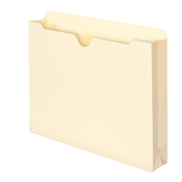 File Jackets, Straight Cut Tab, 2 inch Expansion