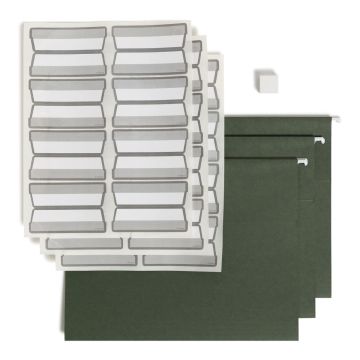 Protab Filing System Start Kit - Standard Green / Letter / 20