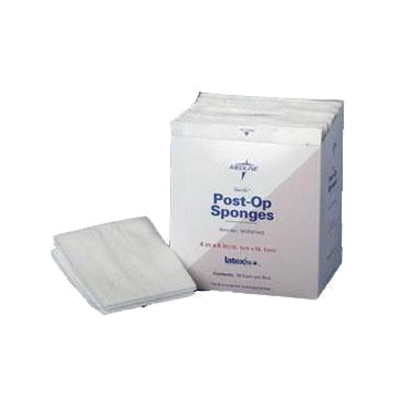 Sterile Post-Op Gauze Sponge 4" L x 3" W, 2'S