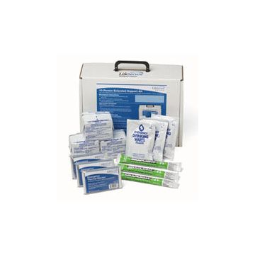 LifeSecure 10-PERSON Extended Support Evacuation and Shelter-In-Place Emergency Kit