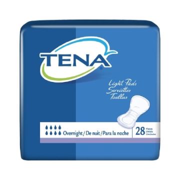 Tena Overnight Pad by SCA Personal Care - Package of 28