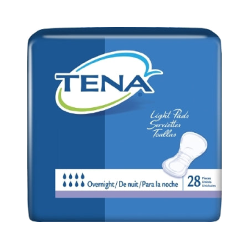 Tena Overnight Pad by SCA Personal Care - Package of 28