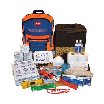 SecurEvac Hi-Vis 5 Person, 3 Day Evacuation & Shelter-In-Place Survival Kit by LifeSecure - Singles