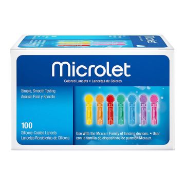 Lancet for Lancing Device Microlet® 28 Gauge Non-Safety Twist Off Cap Finger