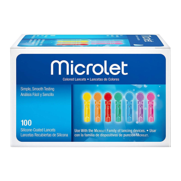 Lancet for Lancing Device Microlet® 28 Gauge Non-Safety Twist Off Cap Finger