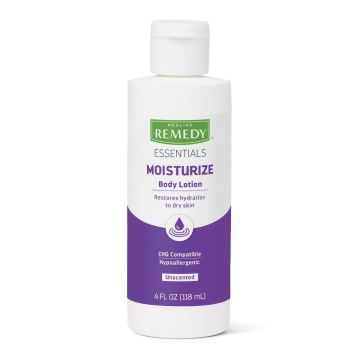 Hand and Body Moisturizer Unscented Cream CHG Compatible - 4 oz.