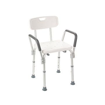 Drive Medical Knock Down Bath Bench with Back and Padded Arms