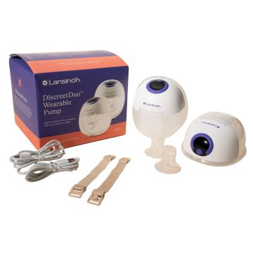 Hands Free Double Electric Breast Pump Lansinoh® DiscreetDuo™