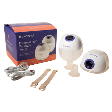Hands Free Double Electric Breast Pump Lansinoh® DiscreetDuo™