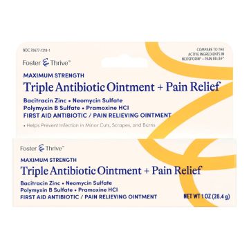 First Aid Antibiotic with Pain Relief Bacitracin / Neomycin / Polymyxin B / Pramoxine HCl Tube - 0.5 OZ