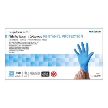 Confiderm 6.8C Nitrile Exam Gloves - Medium