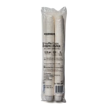 Souffle Paper Cups 1 oz. White Paper Disposable
