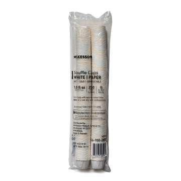 Souffle Paper Cups 1 oz. White Paper Disposable