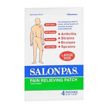 Salonpas Pain Relief 1.2% / 5.7% / 6.3% Strength Patch by Emerson Healthcare - Box of 20
