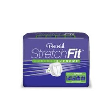 Prevail Incontinent Diaper Briefs Tab Closure Heavy Absorbency Size A - Package of 16