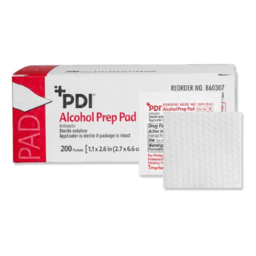 Alcohol Prep Pad PDI® 70% Strength Isopropyl Alcohol