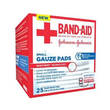 Band-Aid First Aid Gauze Pads by Systagenix - 4 X 4 Inch / 1 Per Pack