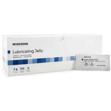 McKesson Lubricating Jelly 3 Gram - Box of 144