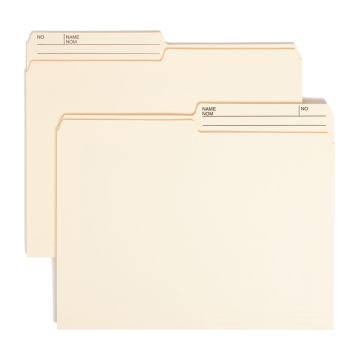 Heavyweight Reversible Printed Tab File Folders
