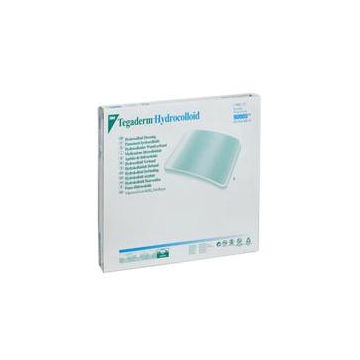 Tegaderm Hydrocolloid Wound Dressing with Outer Clear Adhesive Film by 3M - 4 X 4 Inch / Each