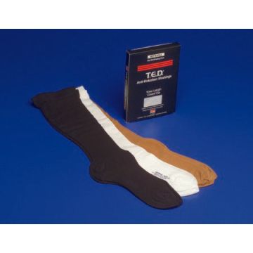 Anti-embolism Stocking T.E.D.™ Knee High Medium / Long Beige Closed Toe
