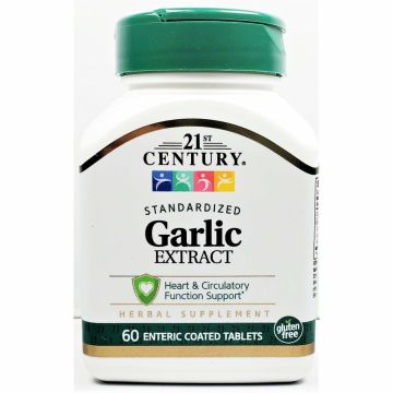 Garlic Extract 400 mg 60 Tablets by 21st Century