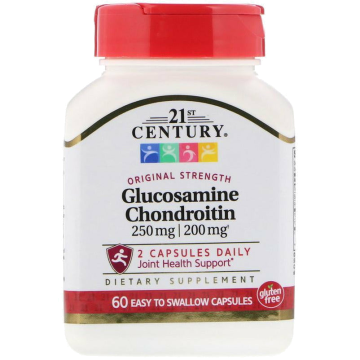 Glucosamine 250 mg Chondroitin 200 mg, 60 Capsules by 21st Century