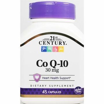 Co Q-10, 30 mg 45 Capsules by 21st Century