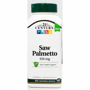 Saw Palmetto 450 mg 200 Capsules by 21st Century
