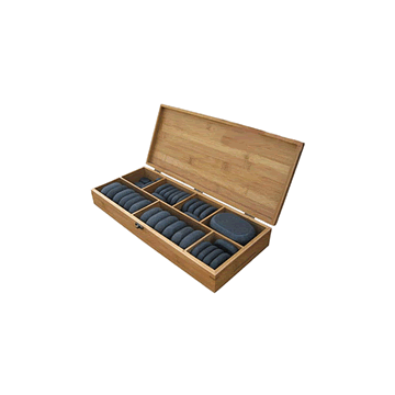 45 Piece Basalt Hot Stone Set by Custom Craftworks