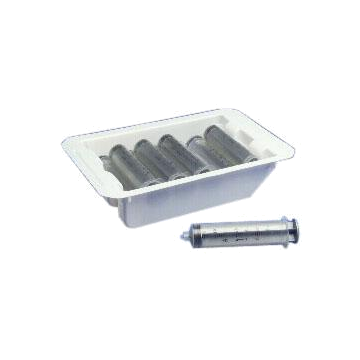 Monoject Pharmacy Tray with Luer Lock Tip, Single-Use, Sterile - Case of 200 - 20mL.