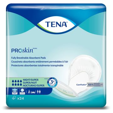 TENA Super Absorbency Night Pad, Green - Pack of 24