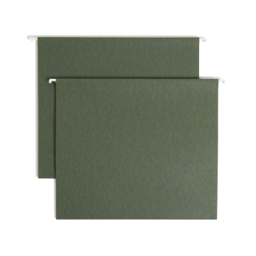 Hanging Box Bottom File Folders, 2 inch Expansion - Standard Green / Letter / 25