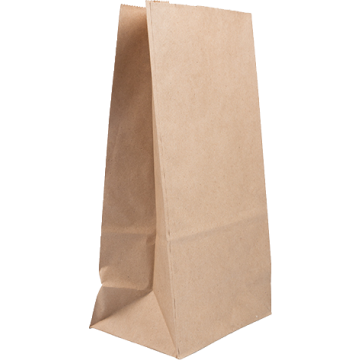 Brown Kraft Paper Lunch Bags - Large - 6 x 11 x 3 1/2 - 25 Pack
