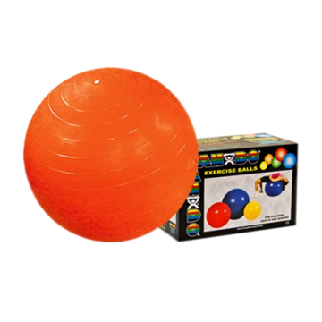CanDo Inflatable Exercise Balls by Fabrication Enterprises - Each - Orange, 55cm