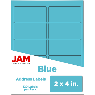 2 x 4 Address Labels - Blue