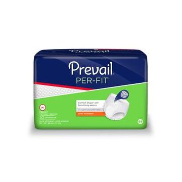 Prevail Absorbent Diaper Underwear Pull On Heavy Absorbency - Medium, 34 - 46 Inch Waist / Hip / Package of 20