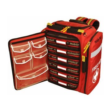 MobileAid Hi-Vis XL Pro First Aid Backpack by LifeSecure