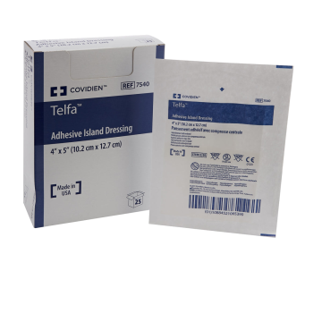 Telfa Adhesive Island Dressing by Covidien/Kendall - 4 Inch x 4 Inch / Each