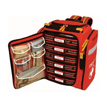 MobileAid Hi-Vis XL 200 Sports First Aid Backpack Kit by LifeSecure
