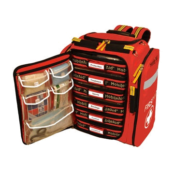 MobileAid Hi-Vis XL 200 Sports First Aid Backpack Kit by LifeSecure