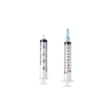 Becton Dickinson Oral Syringe with Tip Cap 5 mL, Clear - Box of 100