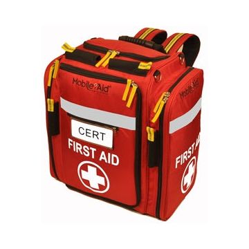 MobileAid XL CERT Trauma First Aid Backpack Kit by LifeSecure