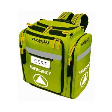 MobileAid Quick- CERT Incident Command Kit (4 grab-and-go modules & megaphone)