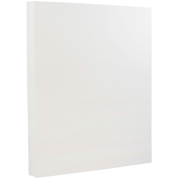 8 1/2 x 11 Cardstock - White Linen 80lb