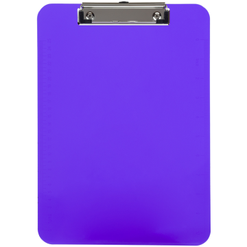 9 x 13 Plastic Clipboards - Purple