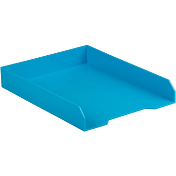 Letter Paper Tray Desk Organizer - Blue