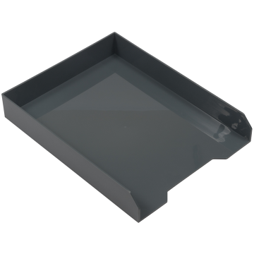 Letter Paper Tray Desk Organizer - Gray