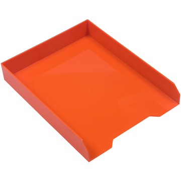 Letter Paper Tray Desk Organizer - Orange